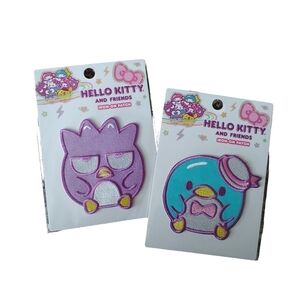 HELLO KITTY Loungefly Embroidered Iron On 3" PATCH Set of 2 Sanrio NEW